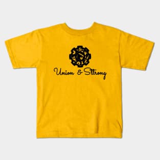 Union and Strong, labor day holiday, labor day 2020, labor day for real american workers, labor day party, Kids T-Shirt